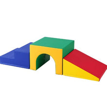 Single Tunnel Climber Playset Foam Blocks with Stairs and Ramp 3 pcs (Assorted)