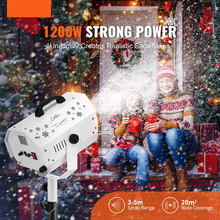 1200W Snow Making Machine with Height-Adjustable Stand White