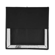 Dog Playpen 4-Panel 24" x 36" Foldable Metal Fence with Door Cover & Pad
