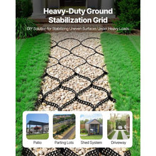 2 in Gravel Grid Permeable Grass and Ground Stabilizer for Driveways RV Parking Slopes (17.06 x 8.86 FT)