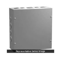 12" x 12" x 6" Type 1 Mild Steel Screw Cover Junction Box Gray CSKO12126