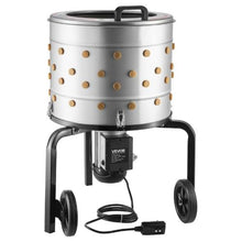 Chicken Plucker Machine – 19.7" Drum 750W 275RPM 98 Soft Fingers Stainless Steel Feather Remover with Transport Wheels