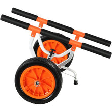 Heavy Duty Kayak & Canoe Cart – 450 lbs 12" Solid Tires Adjustable Width Detachable with Nonslip Foot for Paddleboards