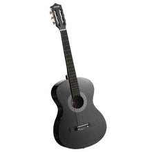 38 Inch Classical Guitar Starter Kit Black Basswood Guitar with Gig Bag & Accessories