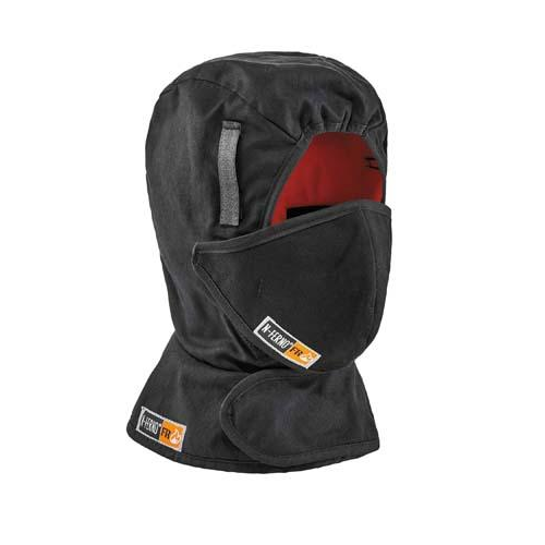Forro para casco de invierno N-Ferno de 2 capas ignífugo con kit de boquilla ignífuga, color negro 
