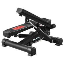 Mini Stair Stepper – Hydraulic Fitness Twist Stepper with Resistance Bands Full Body Cardio Equipment LCD Monitor 330LBS Capacity