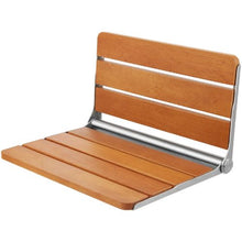 Folding Teak Shower Seat Wall-Mounted Fold-Down Bench 500 LB Capacity