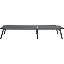 Outdoor Chaise Lounge Chair Aluminum 5 Adjustable Positions – (Dark Grey)