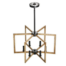 6-Light Metal Farmhouse Chandelier Adjustable Height Hanging Light Fixture for Dining Room Bedroom Kitchen Foyer & Living Room