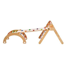 5-in-1 Pikler Triangle Set – Large Colorful Wooden Montessori Climbing Gym with Ramp & Arch (1–3 Years)
