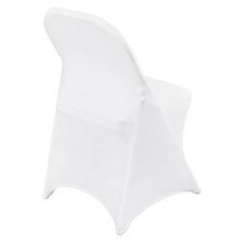 50-Pack Stretch Spandex Folding Chair Covers Universal Fit Washable (White)