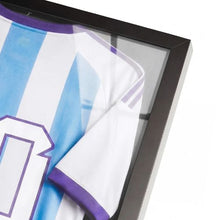 Sports Jersey Shadow Box 31.5 x 23.6 In Wooden Display Case with UV Protection (Black)