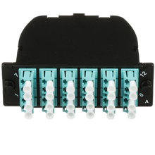 24 Fiber OptiCom MPO Cassette LC Duplex Adapter OM3 FC2XO-24-10AF