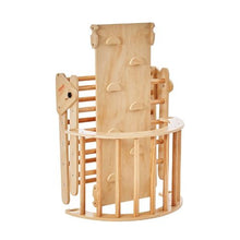 5-in-1 Pikler Triangle Set – Wooden Montessori Climbing Gym with Ramp & Arch for Toddlers (1–3 Years)