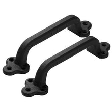 9-inch Barn Door Handle Rustic Metal Sliding Door Pulls Heavy Duty Carbon Steel with Rust-Resistant Coating for Outdoor (Pack of 2)