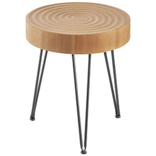 Round Coffee Table Set 31.3-Inch Coffee Table with End Table Metal Legs (2-Piece)