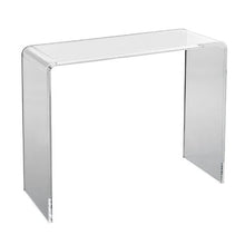Clear Acrylic Console Table Transparent Side Table 37.95 x 15 x 29.13-Inch for Living Room & Dining Room
