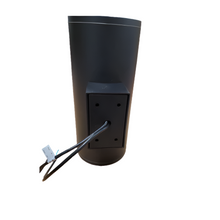 Aeralux Thalassa ET6020 40-Watts 4000K CCT 45˚ Beam Angle Silver Outdoor Sconce Fixture