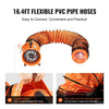 8 Inch 3450RPM Speed Portable Ventilator Fan with 16.4ft Ducting Hose