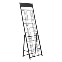 20 Pocket Brochure Display Rack Floor Stand Black HS-Z2
