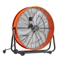 24 Inch Industrial Drum Fan - 8,600 CFM High Velocity 3-Speed Adjustable Floor Fan