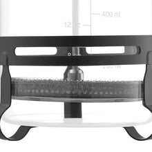 34 oz Borosilicate Glass French Press Coffee Maker (Silver)