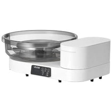 Pottery Wheel 14" & 11" Turntables 450W Electric Wheel with Foot Pedal 30-300 RPM Aluminum Body White