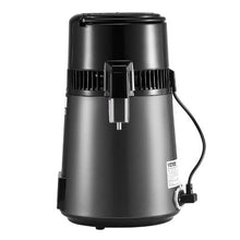 4L Water Distiller 1.1 Gallon Pure Water Purifier for Home 750W Distilled Maker with Glass Pot & Stainless Steel Interior - (Grey)