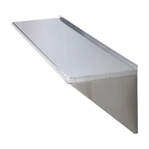 18 X 72 In Stainless Steel Shelf Wall Mounted Floating Shelving with Brackets for Kitchen WMS1872