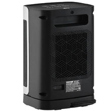 1500W Ceramic Space Heater with Thermostat & Remote, 2-Level Quiet Fan for Office or Room