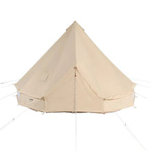 13.12 Ft Canvas Bell Tent – 4-Season Yurt Tent with Stove Jack for 6 People