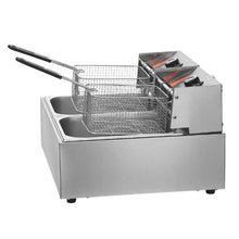 Commercial Deep Fryer 3000W Dual Tank Electric Fryer 2 x 9.1Qt/8.6L Stainless Steel with Temp Control