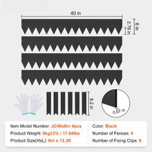 6 Inch x 13.3' Ft Hammer-in Edging Border with 6 Clips Steel Garden Edging Borders Steel Landscape Edging JC40*6in (Pack of 4)