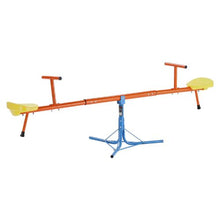 360° Swivel Kids Seesaw, Sit & Spin Teeter Totter with 3-Prong Legs, 100 lbs per Seat, Outdoor Toy for Ages 3+