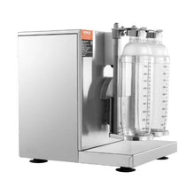 120W Commercial Double Head Milkshake Maker Machine, Adjustable 0-180s Milk Tea Shaker with 1L PC Cup Ideal for Milk Tea