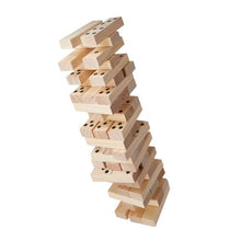 54-Block Large Tumbling Timber Toy Wooden Stacking Game with Carry Bag & Scoreboard Indoor/Outdoor Fun