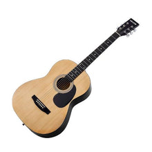 36 Inch Dreadnought Acoustic Guitar Bundle with Gig Bag Tuner Capo & Accessories (Natural)