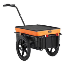 Heavy-Duty Bike Cargo Trailer – 88 lb Capacity Foldable Cart with Waterproof Cover & 16" Wheels
