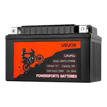 12V 6Ah LiFePO4 Motorcycle Battery Pre-Charged Maintenance-Free High Performance for ATV Motorcycle Jet Skis Scooter UTV