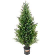 36 Inch Topiary Tree Faux Plant UV Decor Indoor and Outdoor Artificial Cedar SM-BS-90 (Pack of 3)