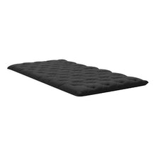 Japanese Tatami Mat Twin Size Foldable 9-Layer Floor Mattress with Storage Bag for Sleeping Meditation & Yoga (Black)
