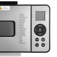 19-in-1 Bread Maker 2LB Ceramic Pan, Gluten-Free Setting 3 Loaf Sizes