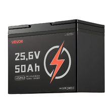 24V 50Ah LiFePO4 Battery Bluetooth 30A BMS 1280Wh Deep Cycle Low Temp Protection for RV Marine