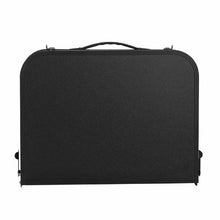 24x16 In Adjustable Folding Camping Table – Aluminum Side Table with Mesh Shelf & Handle (Black)