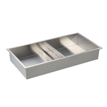 13 x 25 Inch Stainless Steel Shower Niche Recessed Double Shelf Organizer (Silver)