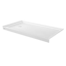 60 x 30 Inch Shower Pan Single Threshold Shower Base with Right Drain (White)
