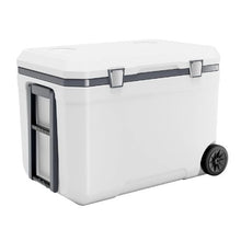45 Qt Wheeled Hard Cooler Insulated Ice Chest Heavy-Duty Handles Cup Holder Lightweight