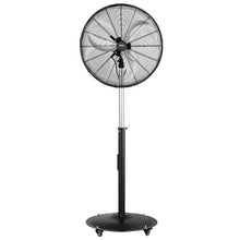 24-Inch Industrial Pedestal Fan - 6,800 CFM High Velocity 3-Speed Oscillating Standing Fan