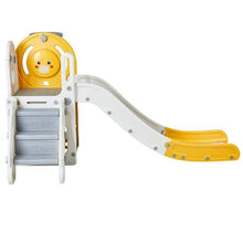 Toddler Slide with Climbing Ladder and Basketball Hoop for Kids