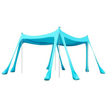 10 x 10 ft  Beach Tent Sun Shelter UPF50+ Sun Protection and Easy Pop Up Beach Canopy with Sandbags for Family Camping (Green)